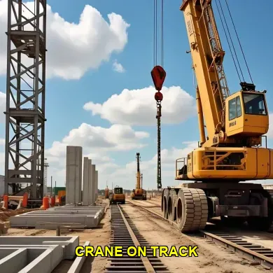 crane on track